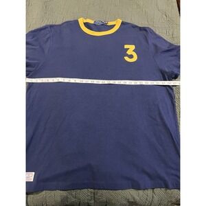 Polo Rl‎ Men's Crewneck Sports T Shirt 2xl TTG Blue And Yellow